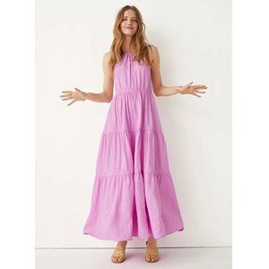 NWT & Other Stories Pink Tiered Maxi Dress, Size 6